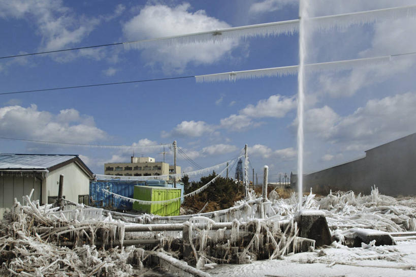 无人,横图,室外,白天,日本,破坏,破损,寒冷,摄影,损坏,毁灭,地震,彩图,八户