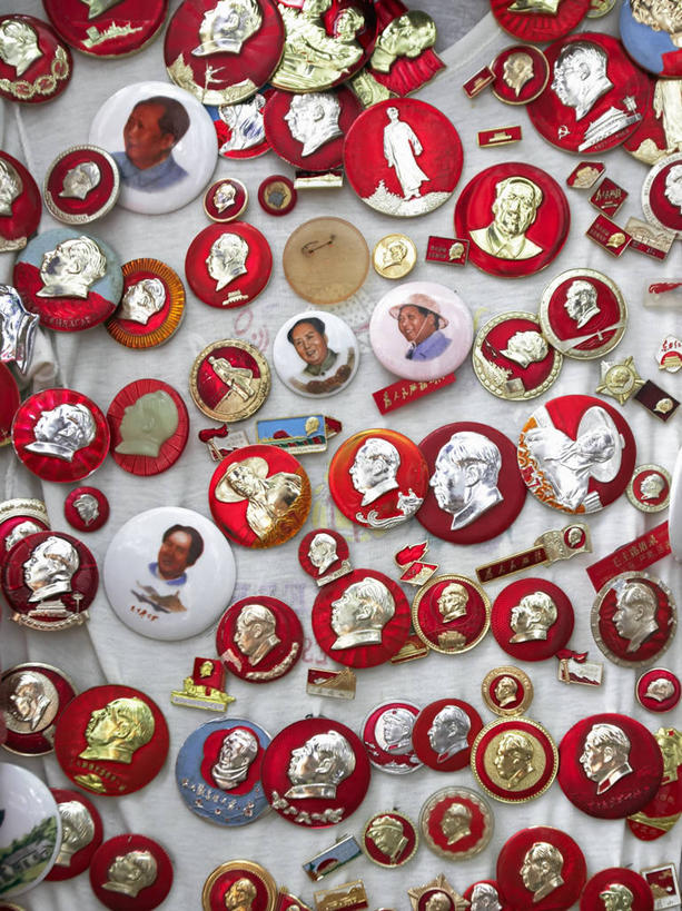 无人,竖图,室外,白天,上海,许多,装饰,毛泽东,市场,很多,摄影,购买,政治,贩卖,共产主义,彩图,旅行,文化大革命