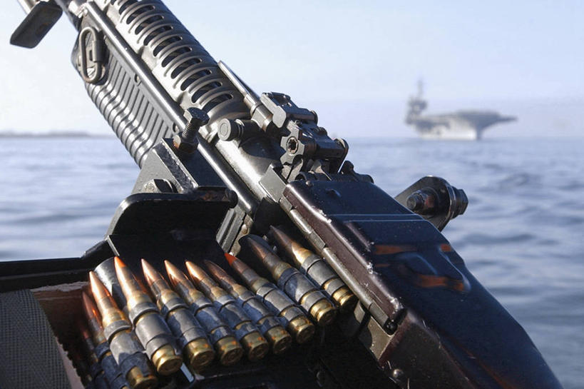 无人,横图,室外,白天,海洋,美国,军事,枪支,武器,战争,摄影,星座,保护,子弹,北美,北美洲,加利福尼亚,美洲,机关枪,装甲车,坦克,航空母舰,陆军,美军,履带车,圣地牙哥市,北亚美利加洲,亚美利加洲,彩图,M60坦克,美国M60系列主战坦克,美利坚合众国