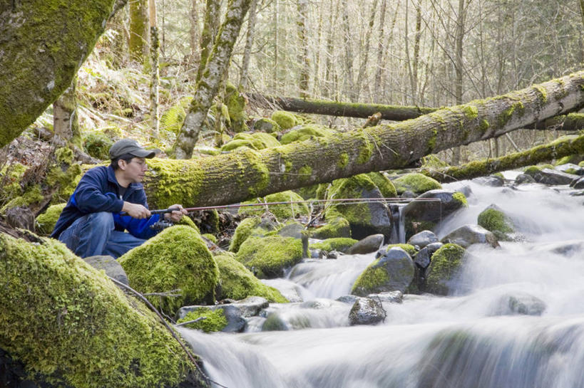 西方人,一个人,蹲,横图,室外,白天,侧面,河流,石头,瀑布,森林,树林,水,植物,帽子,欧洲,欧洲人,仅一个男性,仅一个人,仅一个中年男性,飞溅,服装,湍急,溅,石子,液体,河水,水滴,水流,青苔,苔藓,枝条,注视,休闲装,运动帽,水珠,树,树木,树枝,衣服,蓝色,绿色,观察,看,休闲,休闲服,鸭舌帽,服饰,生长,成长,观看,察看,关注,喷洒,一顶,虬枝,枝杈,急促,男人,男性,中年男性,白种人,跌水,石块,岩石,蹲着,彩图,全身