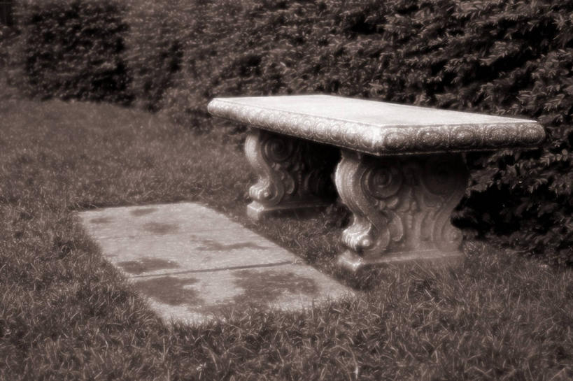 无人,横图,俯视,黑白,室外,白天,草地,草坪,美景,植物,椅子,阴影,平静,光线,影子,躺椅,景观,草,树,树木,绿色,阳光,自然,石椅,景色,安静,生长,成长,宁静,静谧,自然风光,沉静,恬静,安祥,僻静,清静,太平,高角度拍摄