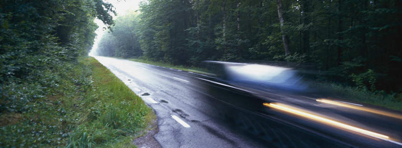 无人,横图,全景,室外,白天,正面,旅游,度假,草地,草坪,美景,森林,树林,植物,道路,路,公路,汽车,阴影,朦胧,模糊,光线,白线,影子,景观,交通,娱乐,车,草,树,树木,绿色,天空,阳光,自然,交通工具,轿车,天,驾驶,行驶,享受,休闲,景色,放松,生长,成长,操纵,控制,自然风光,载具,操控,把持,马路,彩图