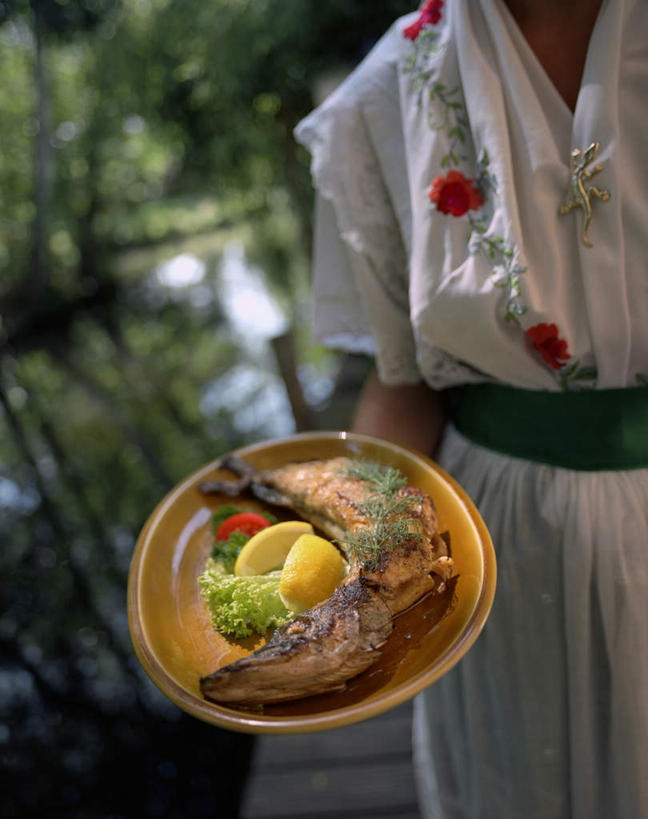 西方人,一个人,站,竖图,室外,白天,正面,树林,植物,餐具,德国,欧洲,欧洲人,仅一个女性,仅一个人,握,阴影,传统服饰,服装,诱人,光线,碟子,盘,影子,食品,拿,拿着,栈桥,树,树木,食物,衣服,黄色,绿色,阳光,盘子,碟,站着,仅一个中年女性,握着,服饰,生长,成长,衣着,西欧,穿着,可口,德意志联邦共和国,衣饰,勃兰登堡,勃兰登堡州,女人,女性,中年女性,白种人,站立,半身,彩图