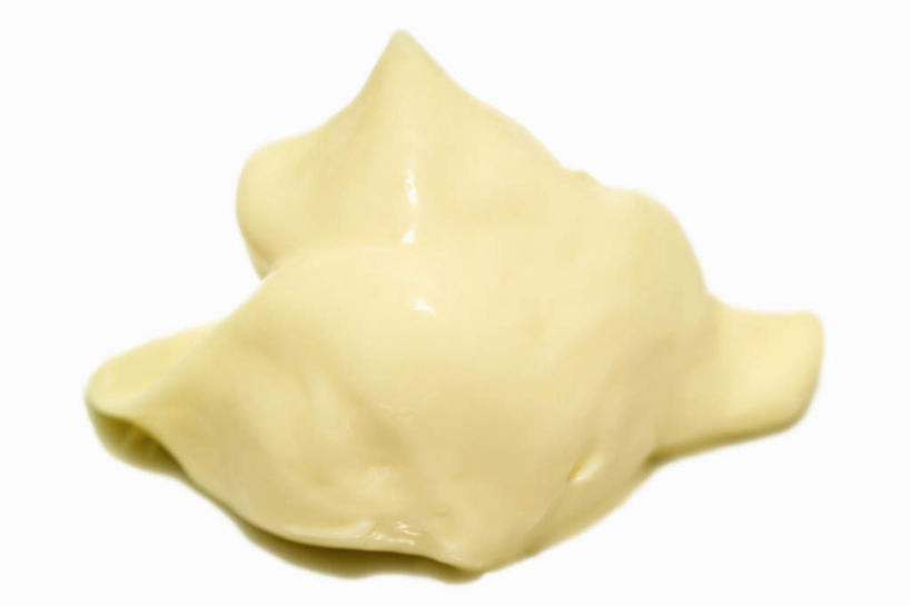 无人,横图,俯视,室内,特写,白天,白色背景,阴影,反射,影子,蛋黄,调料,酱料,酱汁,佐料,调味品,调味料,酱,一个,白色,摄影,影棚,单个,彩图,高角度拍摄,影棚拍摄,拍摄