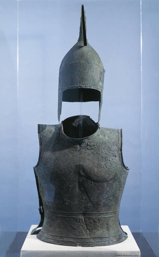 无人,竖图,正面,蓝色背景,头盔,古代,两个,摄影,青铜,古希腊,古代文明,美术工艺,彩图,影棚拍摄