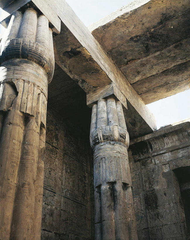 无人,竖图,室外,白天,仰视,建筑,埃及,柱子,摄影,宗教,中东,古埃及文明,古代文明,底比斯,彩图,低角度拍摄,旅行,阿蒙神,埃及卢克索