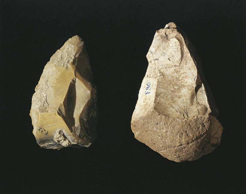 无人,横图,黑色背景,锐利,工具,古代,两个,摄影,锋利,尖锐,古代史,史前时代,彩图,影棚拍摄,石器时代