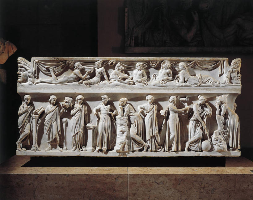 无人,横图,一排,整齐,古罗马,古代,排列,摄影,宗教,死亡,队列,古典风格,石棺,美术工艺,彩图,影棚拍摄,浅浮雕,罗马神话