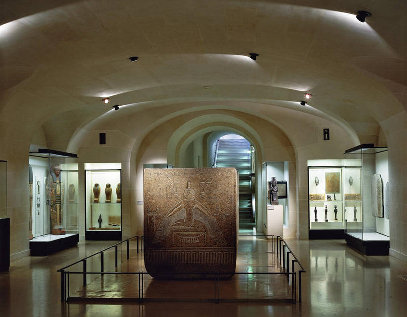 无人,横图,俯视,室内,白天,法国,巴黎,卢浮宫,首都,历史,摄影,照亮,考古学,法国文化,古埃及文明,古代文明,美术工艺,彩图,高角度拍摄,过去