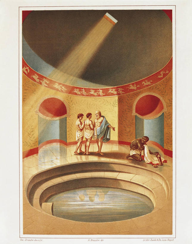 成年人,四个人,游泳池,站,竖图,插画,室内,白天,数码,科技,建筑,阴影,网络,高光,几何,计算机图形,合成,图画,历史,古罗马,画,古代,手势,放松,摄影,电脑合成图,数码合成图,合成图,漫画,意大利文化,坎帕尼亚,写实,具体,具象,古希腊,庞贝,古代文明,美术工艺,休闲活动,说话,彩图,传统服装,公共浴室,打手势,传统文化,过去