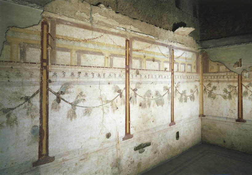 无人,横图,室内,白天,绘画,建筑,意大利,艺术,装饰,墙,围墙,首都,古典,历史,文化,古罗马,古代,工艺品,品味,摄影,美术,考古学,高雅,美学,古代文明,美术工艺,彩图,派拉庭山丘,过去