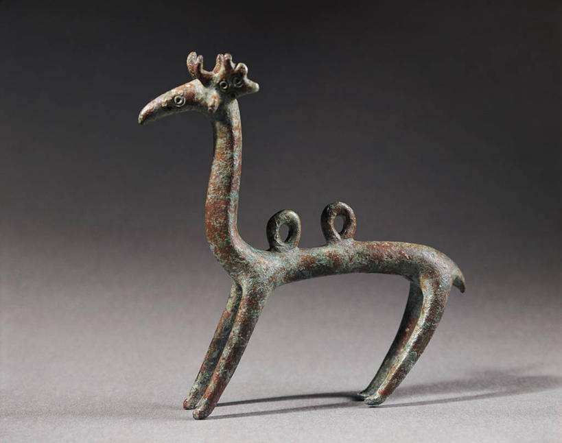 无人,横图,灰色背景,古代,一个,灰色,摄影,单个,青铜,古代文明,项坠,美术工艺,彩图,影棚拍摄,过去