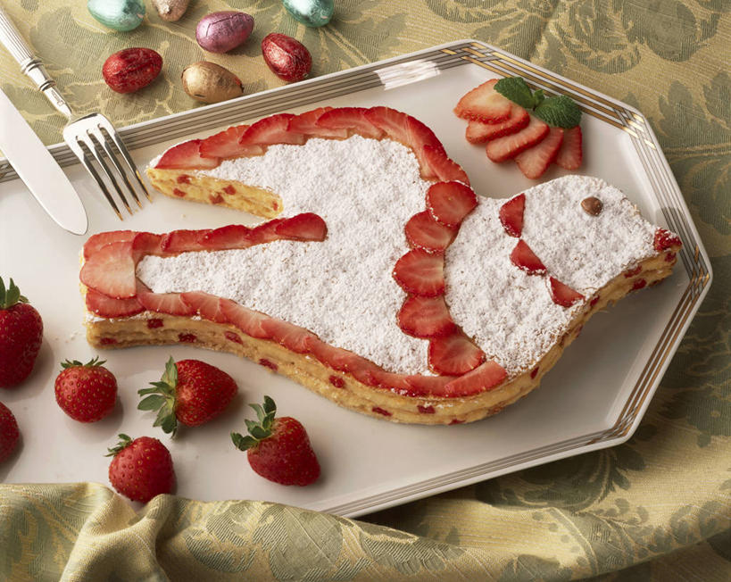 无人,横图,室内,草莓,复活节,庆祝,装饰,食品,饮食,摄影,奶酥,彩图,蛋糕,传统文化