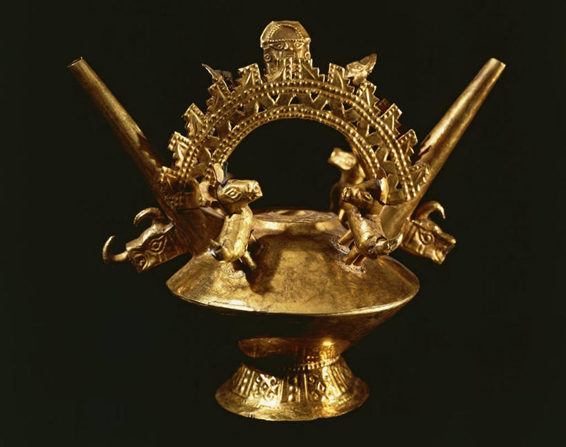 无人,横图,秘鲁,黑色背景,历史,古代,容器,摄影,古代文明,美术工艺,彩图,影棚拍摄,神,拉美文明,过去