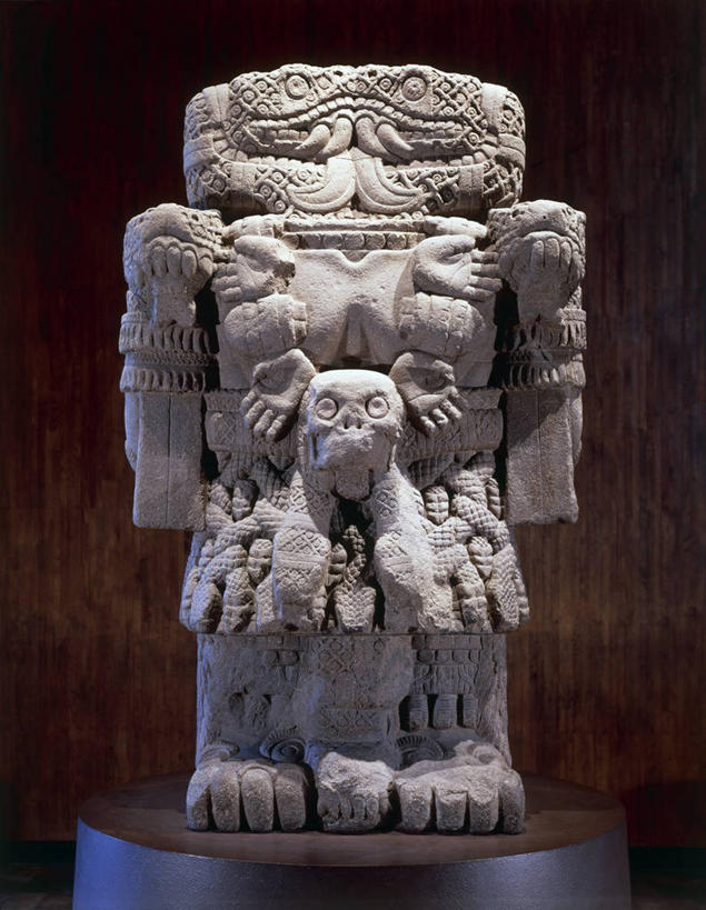 无人,竖图,正面,雕塑,墨西哥,雕像,古代,一个,摄影,宗教,单个,女神,拉丁美洲,美术工艺,彩图,影棚拍摄,阿兹特克文明,拟人,过去