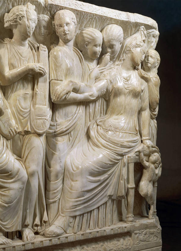 无人,竖图,室内,特写,白天,意大利,黑色背景,神话,历史,古代,一个,摄影,单个,部分,石棺,古代文明,美术工艺,阿格利真托,彩图,浅浮雕,过去