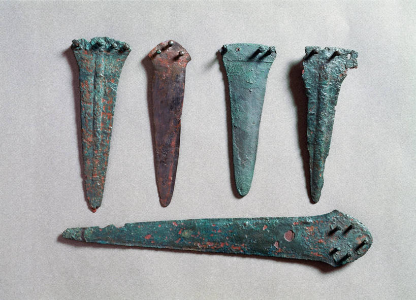 无人,横图,西班牙,生锈,古代,排列,摄影,腐蚀,侵蚀,青铜,腐化,古代文明,锈迹斑斑,彩图,影棚拍摄,匕首