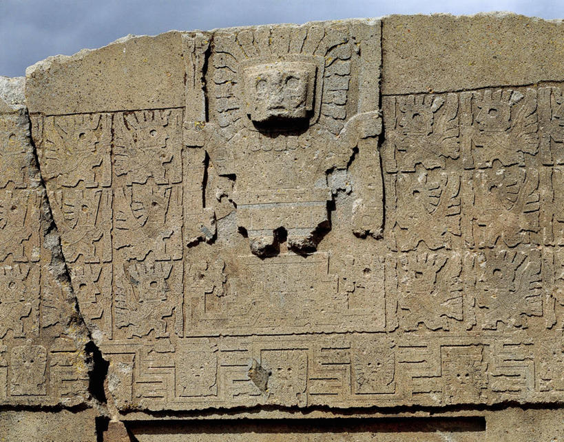 无人,横图,室外,白天,玻利维亚,围墙,废墟,南美,摄影,考古学,古代文明,美术工艺,彩图,浅浮雕,拟人,过去