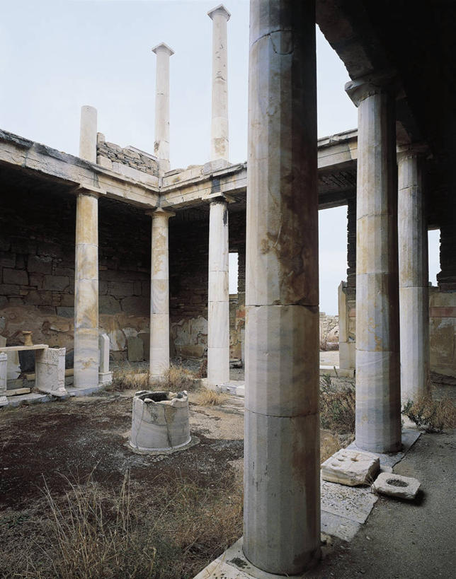 无人,竖图,室外,白天,建筑,希腊,柱子,庭院,历史,废墟,古代,地标建筑,摄影,基克拉迪群岛,希腊文化,古希腊,古代文明,彩图,旅行,过去,爱马仕