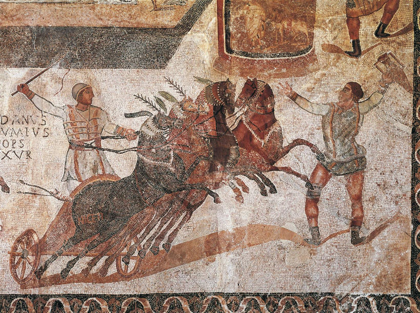 成年人,三个人,马戏团,横图,室外,特写,白天,马,西班牙,四只,花纹,图案,历史,古罗马,家畜,摄影,部分,拉丁文,彩图,传统服装,过去