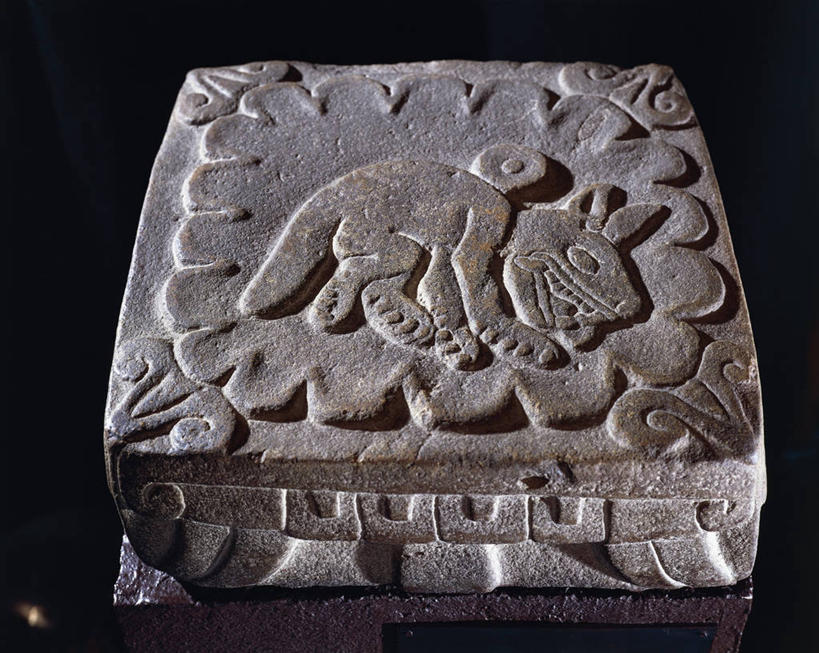 无人,横图,俯视,雕塑,墨西哥,黑色背景,历史,一个,摄影,单个,吧椅,拉丁美洲,家兔,美术工艺,彩图,高角度拍摄,影棚拍摄,浅浮雕,阿兹特克文明,过去