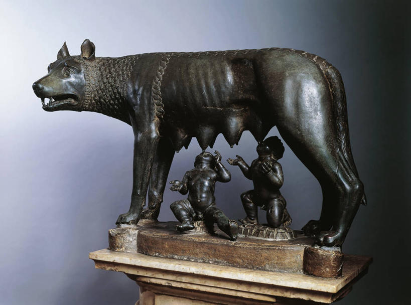 无人,博物馆,横图,侧面,狼,意大利,灰色背景,标志,雕像,符号,首都,历史,标识,一个,灰色,摄影,单个,光滑,考古学,国王,青铜,细腻,性别符号,平滑,喂养,美术工艺,罗马国王,彩图,影棚拍摄,罗慕路斯,男性符号,过去