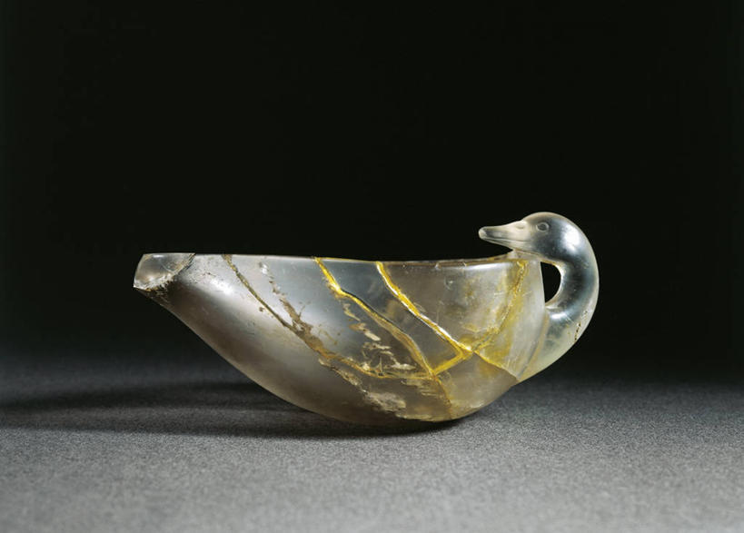 无人,横图,特写,天鹅,半透明,古代,一个,容器,工艺品,摄影,单个,石英,古希腊,美术工艺,彩图,影棚拍摄