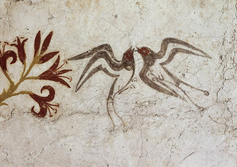 无人,横图,插画,室外,特写,白天,数码,科技,百合花,野生动物,阴影,盛开,网络,半空,高光,几何,计算机图形,合成,花蕾,图画,飞,画,花,花瓣,花朵,鲜花,古代,自然,动物,春天,花苞,花蕊,两只,面对面,摄影,电脑合成图,数码合成图,优美,合成图,漫画,写实,具体,具象,古希腊,完美,阿克罗蒂里,彩图,爱