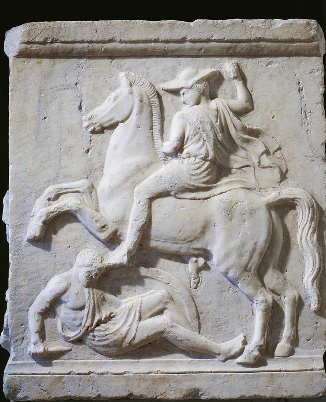 无人,竖图,侧面,失败,马,帽子,对抗,骑马,黑色背景,标志,符号,标识,一个,力量,摄影,单个,打斗,手艺,进攻,性别符号,古希腊,悲痛,古代文明,美术工艺,彩图,影棚拍摄,浅浮雕,男性符号