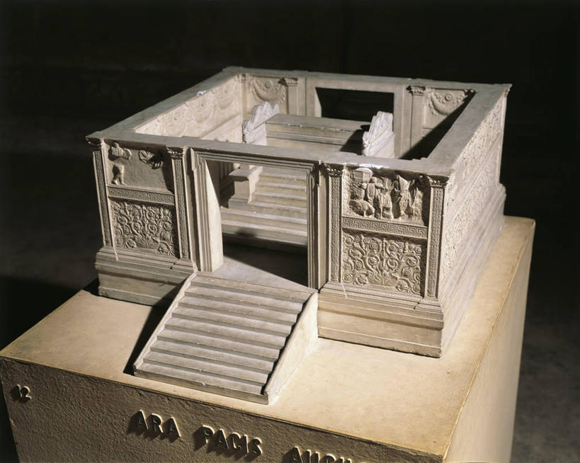 无人,横图,特写,门,黑色背景,古罗马,模型,摄影,部分,祭坛,古代文明,美术工艺,奥古斯都,彩图,影棚拍摄