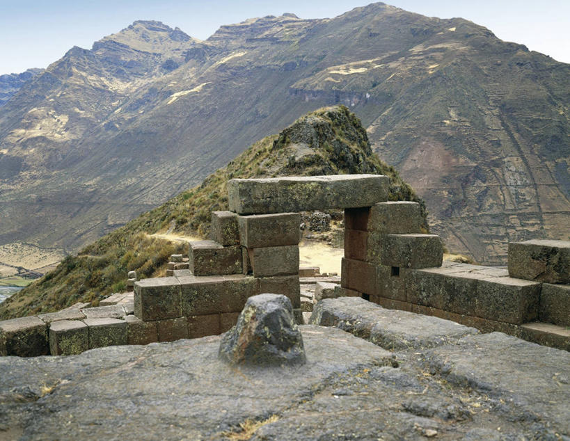 无人,天文台,横图,室外,白天,山脉,建筑,秘鲁,废墟,摄影,考古学,比萨,日晷,天文学,乌鲁班巴河谷,彩图