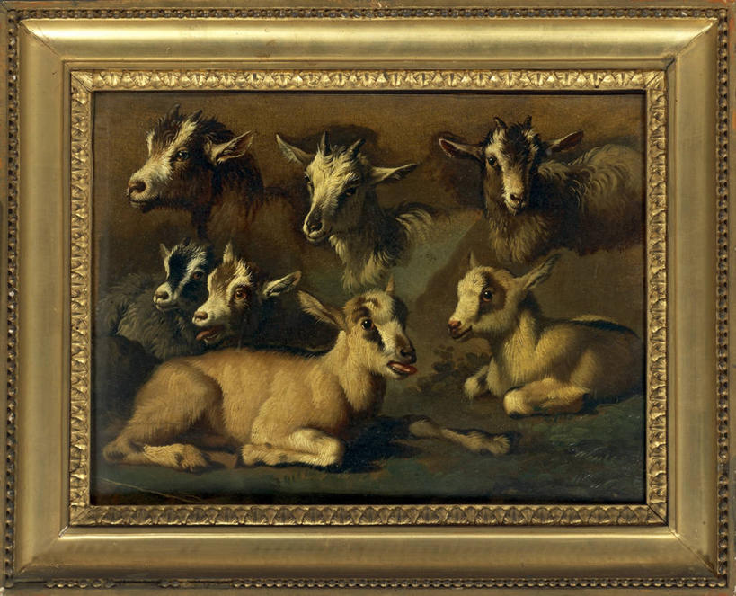 无人,躺,横图,室外,绘画,油画,艺术,古典,文化,动物,工艺品,品味,家畜,摄影,美术,高雅,羊羔,肖像,18世纪,美学,山羊,绵羊,彩图,布面油画