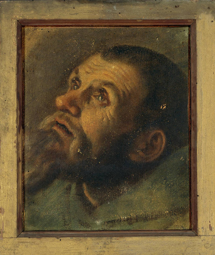 成年人,脸,头,脸颊,皱纹,胡须,头发,一个人,竖图,特写,侧面,绘画,油画,仅一个男性,艺术,古典,文化,肩膀,工艺品,品味,向上看,摄影,美术,高雅,肖像,意大利文化,美学,头部,胡子,络腮胡,小胡子,脸部,脸蛋,面部,彩图,风帽,矫饰主义