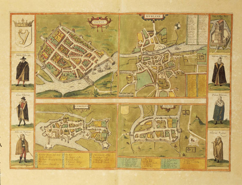 无人,横图,俯视,插画,民族服装,数码,科技,地图,爱尔兰,阴影,网络,首都,高光,几何,计算机图形,合成,图画,历史,画,手稿,摄影,电脑合成图,数码合成图,合成图,漫画,写实,具体,具象,科克郡,盾形徽章,利默里克郡,自然地理,彩图,高角度拍摄,影棚拍摄,传统服装,民俗服,雕刻术,地图学