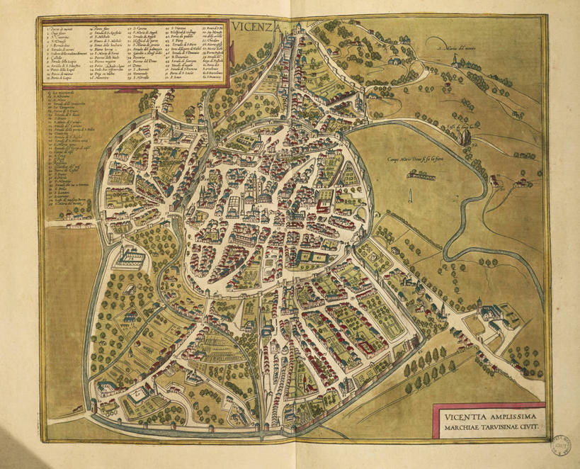 无人,横图,俯视,插画,特写,数码,科技,地图,意大利,阴影,网络,城镇,高光,几何,计算机图形,合成,图画,历史,画,手稿,摄影,电脑合成图,数码合成图,合成图,漫画,写实,具体,具象,维琴察,拉丁文,自然地理,彩图,高角度拍摄,影棚拍摄,雕刻术,地图学