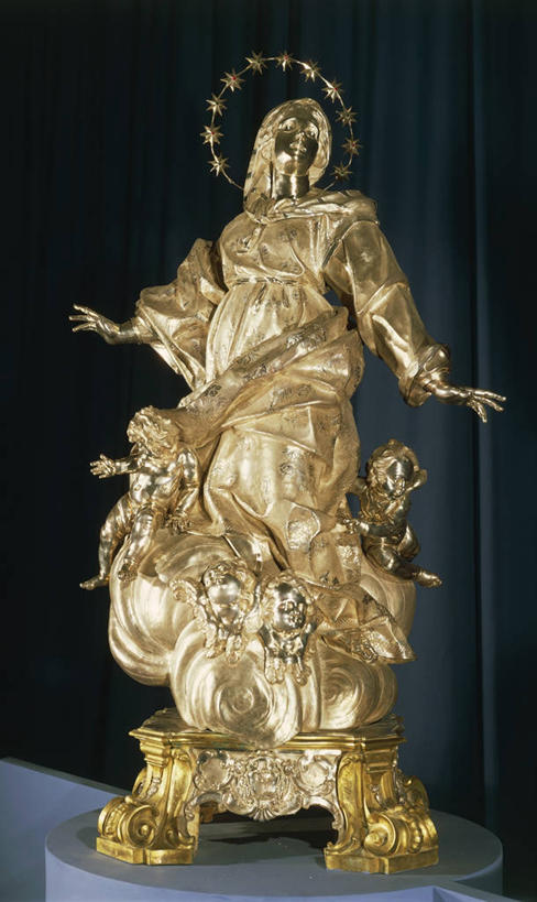 无人,竖图,黑色背景,雕像,一个,摄影,宗教,单个,基督教,圣玛丽,18世纪,美术工艺,彩图,影棚拍摄