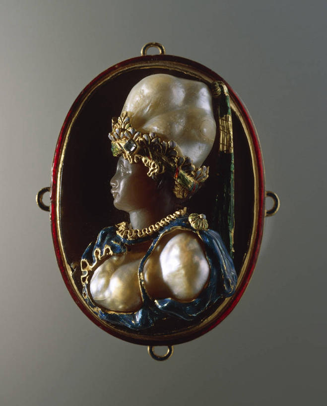 无人,竖图,特写,珐琅,珠宝,灰色背景,珍珠,历史,古代,摄影,巴洛克风格,美术工艺,彩图,影棚拍摄,贵重宝石