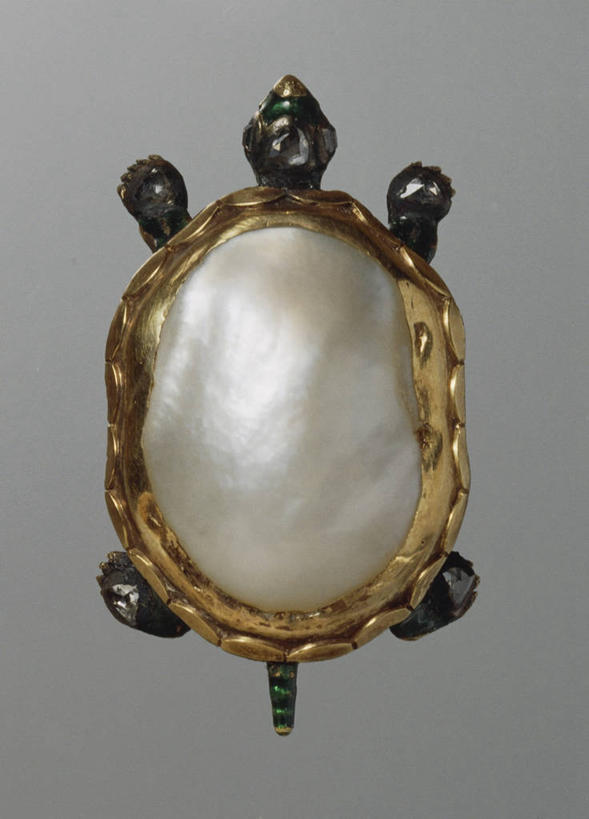 无人,竖图,特写,龟,珠宝,灰色背景,珍珠,历史,钻石,一个,灰色,摄影,单个,复杂,华贵,巴洛克风格,美术工艺,彩图,影棚拍摄