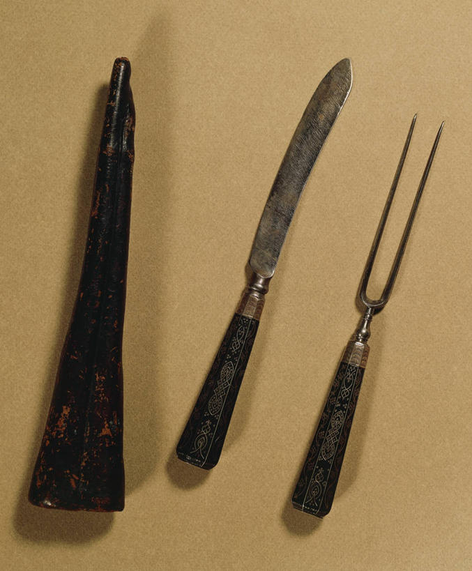 无人,竖图,特写,公文包,叉,三个,摄影,餐刀,18世纪,美术工艺,彩图,影棚拍摄,乌木