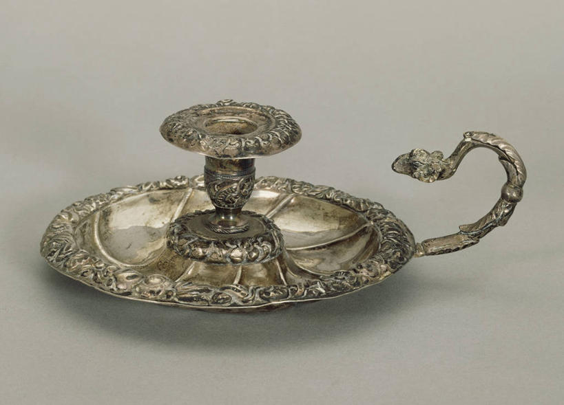 无人,横图,特写,灰色背景,光线,烛台,光芒,一个,灰色,摄影,单个,美术工艺,彩图,影棚拍摄