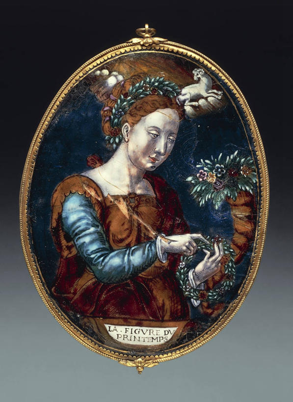 无人,竖图,珐琅,椭圆形,一个,春天,摄影,单个,古董,项坠,美术工艺,彩图,影棚拍摄,利摩日