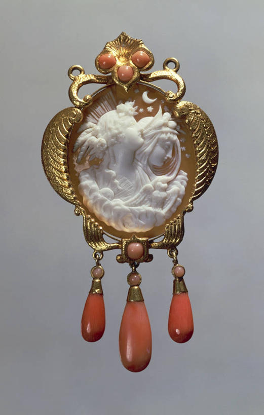 无人,竖图,珊瑚,一个,摄影,单个,古董,项坠,美术工艺,彩图,影棚拍摄,浮雕宝石