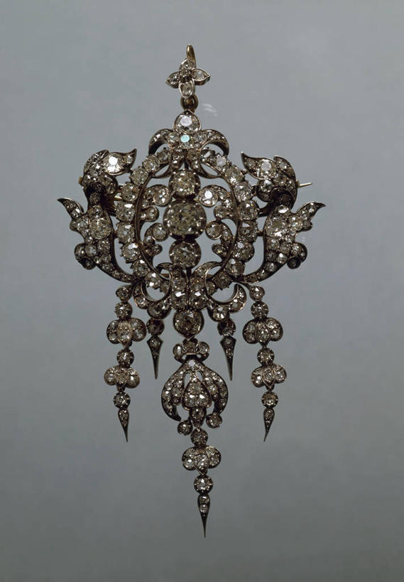 无人,竖图,钻石,一个,摄影,单个,古董,华贵,18世纪,项坠,美术工艺,彩图,影棚拍摄