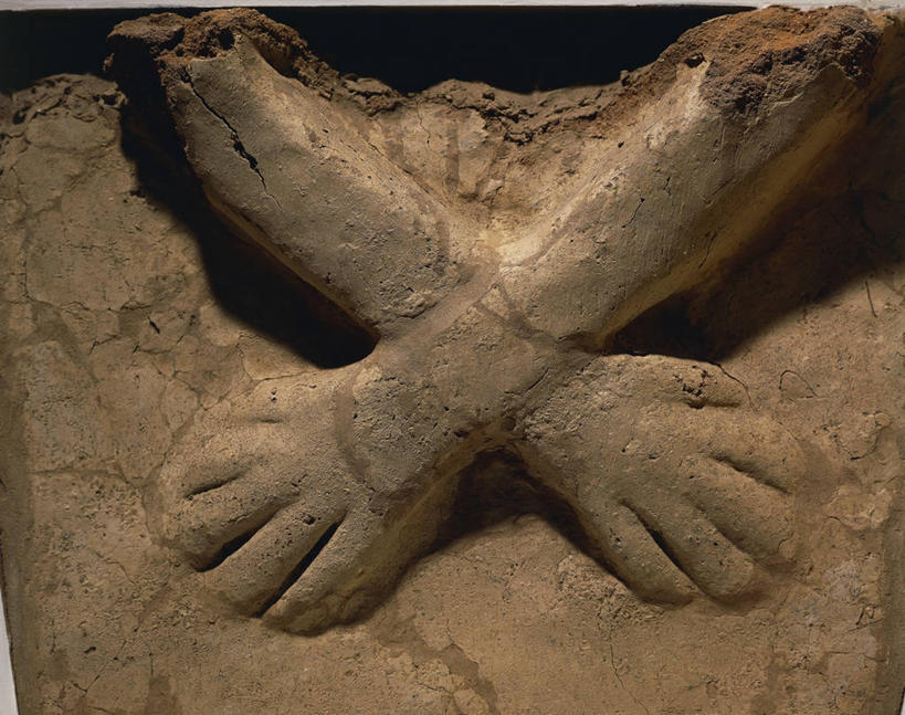 无人,双手交叉,横图,特写,雕塑,沙子,历史,摄影,双手抱胸,美术工艺,彩图,影棚拍摄,浅浮雕