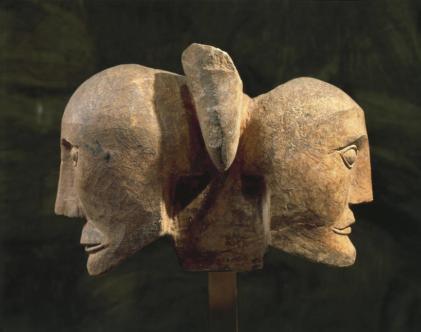 头,无人,横图,侧面,雕塑,黑色背景,一个,人体,摄影,单个,石灰石,美术工艺,头部,彩图,影棚拍摄,拟人