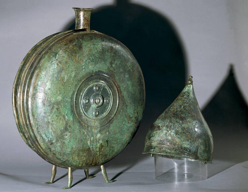 无人,横图,静物,灰色背景,烧瓶,两个,灰色,摄影,青铜,古代文明,美术工艺,彩图,影棚拍摄