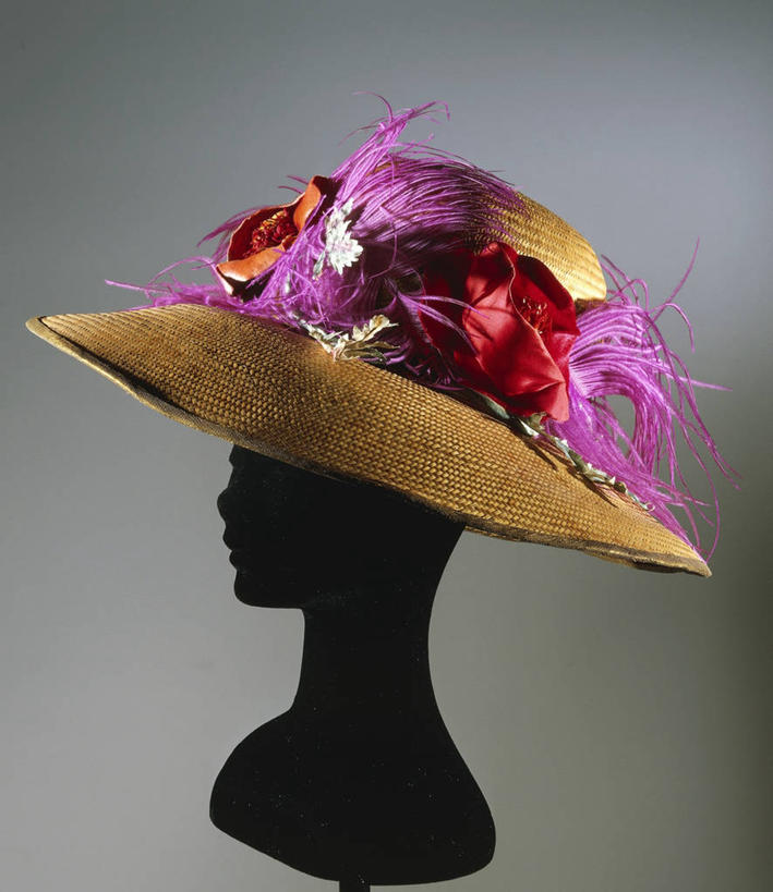 无人,竖图,侧面,时尚,帽子,叶子,纺织品,灰色背景,草帽,花,摄影,高雅,剪影,天鹅绒,设计,彩图,影棚拍摄,拟人