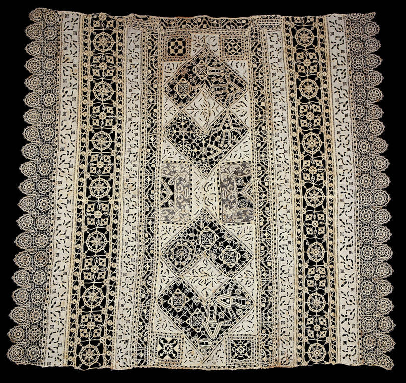 无人,横图,方图,特写,纺织品,刺绣,黑色背景,花边,历史,一个,工艺品,摄影,单个,创造力,脆弱,拼接,针织品,式样,美术工艺,几何形状,彩图,影棚拍摄