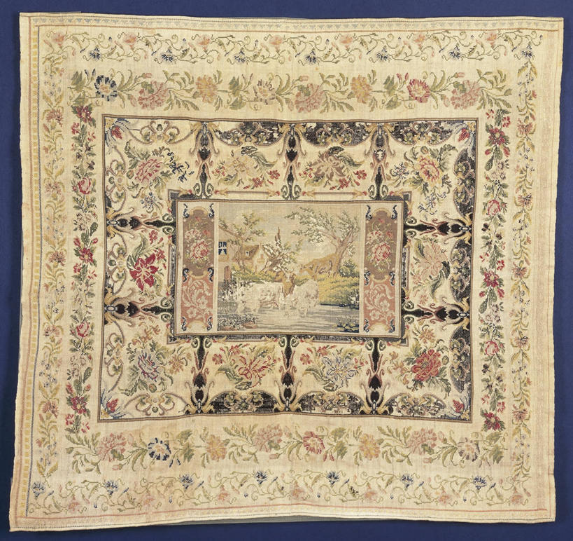 无人,横图,鹿,纺织品,刺绣,花纹,紫色背景,亚麻布,装饰,丝绸,一个,摄影,单个,式样,美术工艺,彩图,影棚拍摄,传统文化