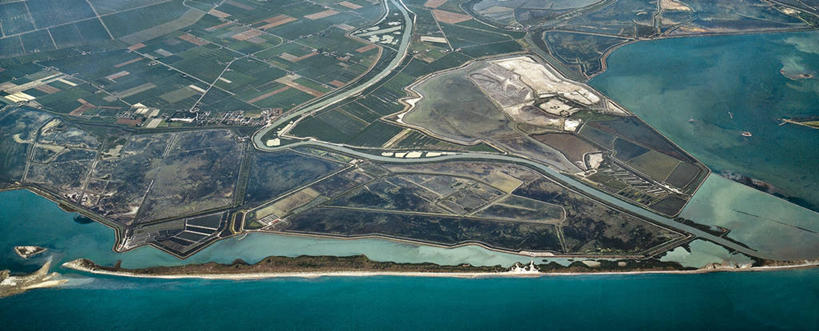 无人,横图,全景,俯视,航拍,室外,白天,河流,意大利,河岸,摄影,宁静,鸟瞰,威尼托大区,三角洲,彩图,高角度拍摄,旅行,波河